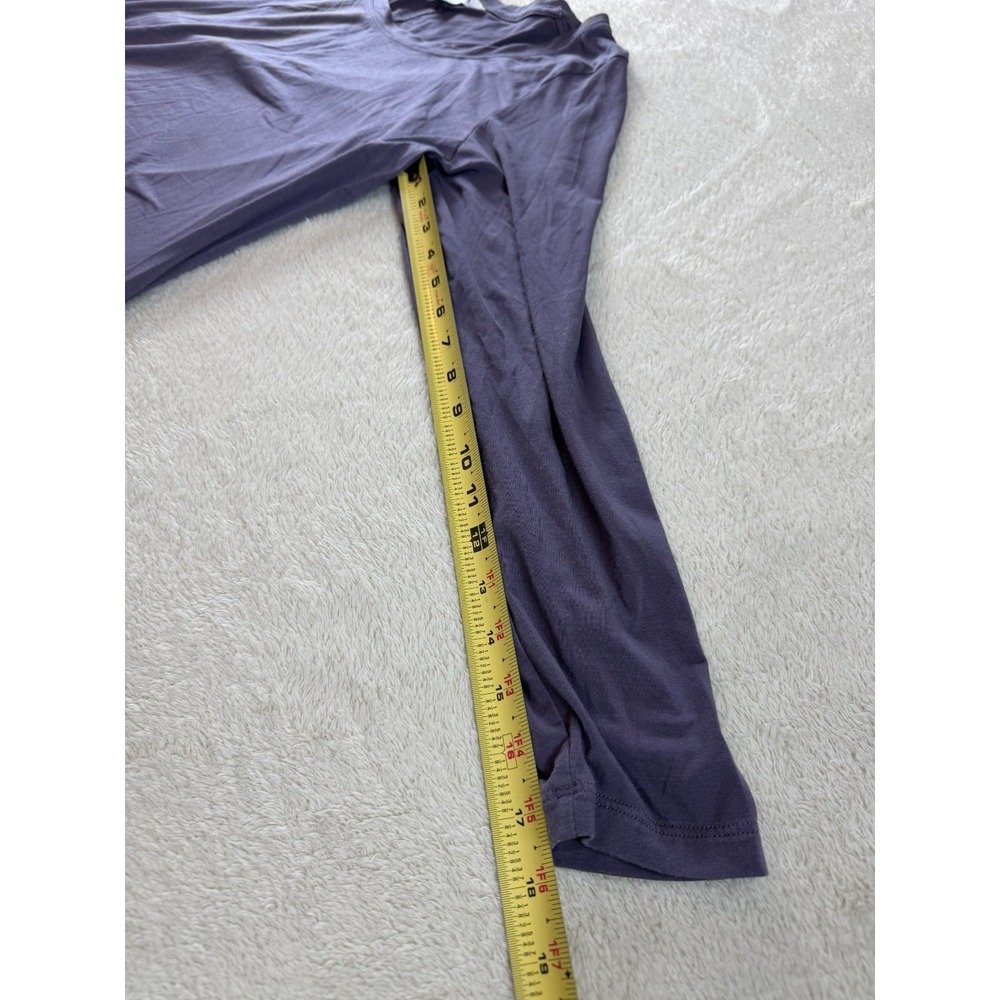 Athleta Stratus II Top Womens XL Dusk Violet Scoop Neck Long Sleeve Workout Gym - Picture 7 of 8